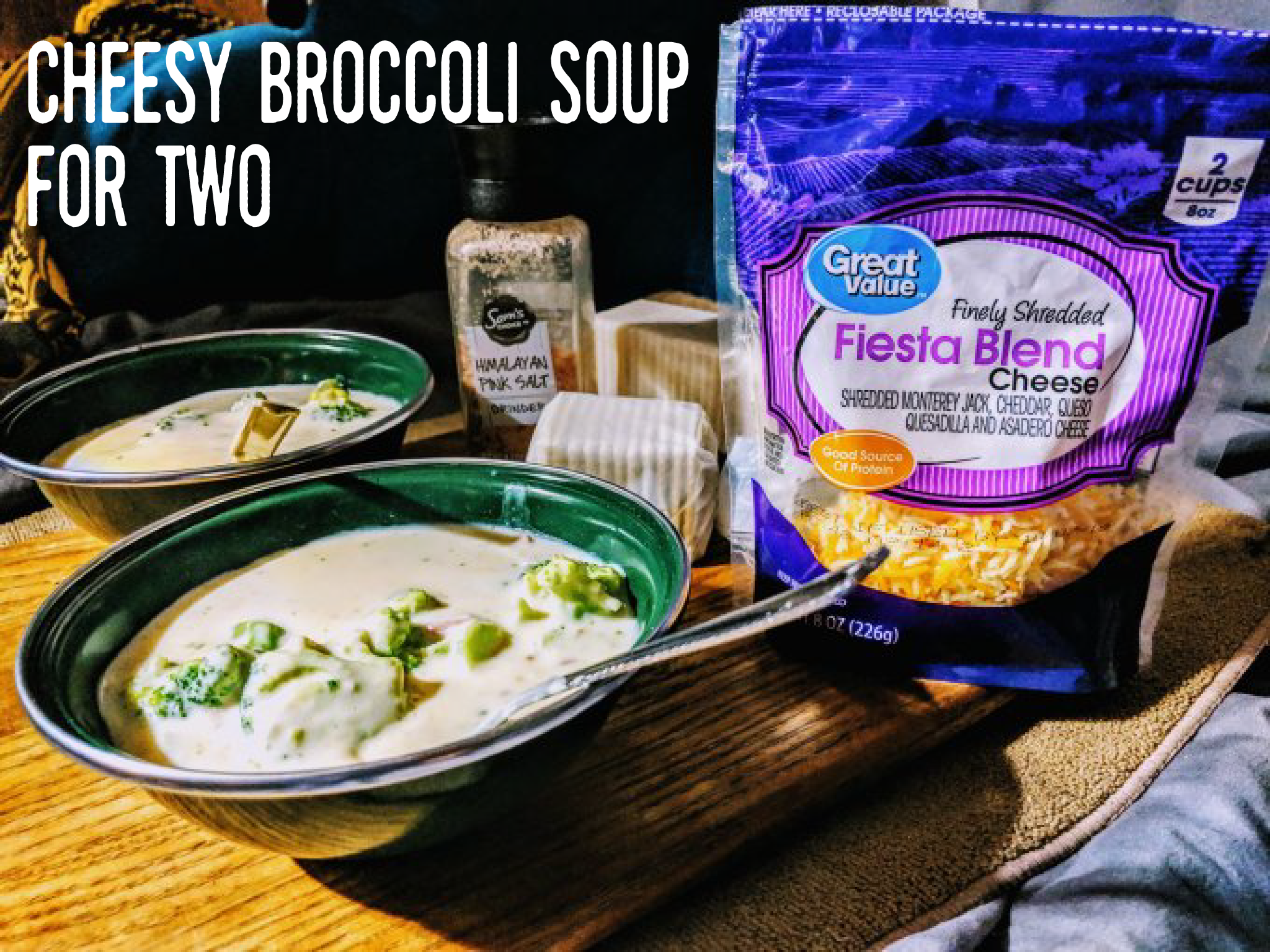 Cheesy Broccoli Soup Share Style For Two